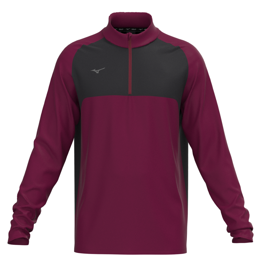 Mizuno Mizuno Contrast 1/4 Zip Burgundy